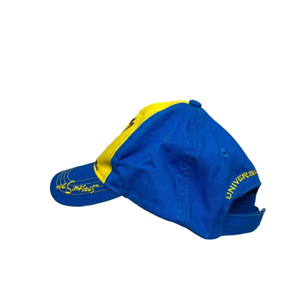 The Simpsons Bart Simpson Youth Baseball Hat Blue Yellow Universal Studios Cap